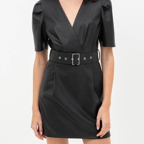 🎀Pleather Dress🎀 - Picture 2 of 4